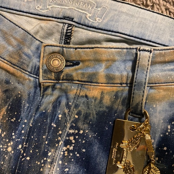 Cargo Robins Jeans With Crystals Sz 34 - Picture 8 of 9